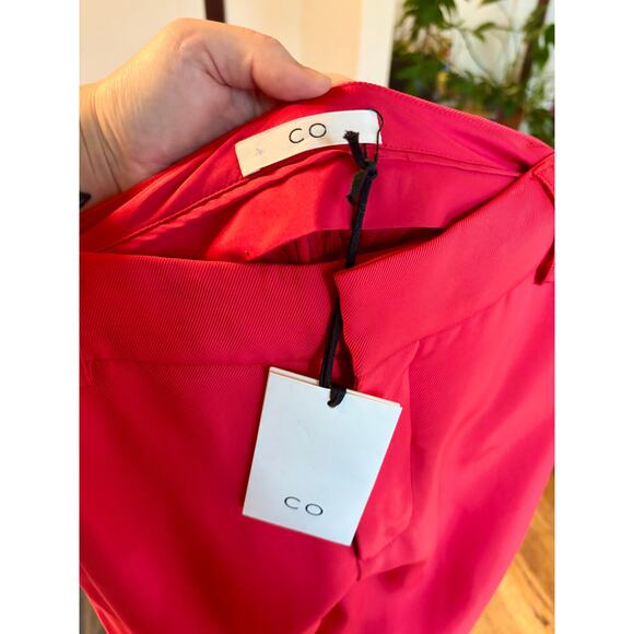 CO Collections $795 Red Wide Leg Tailored Trousers NWT- Size 0 - Picture 5 of 5